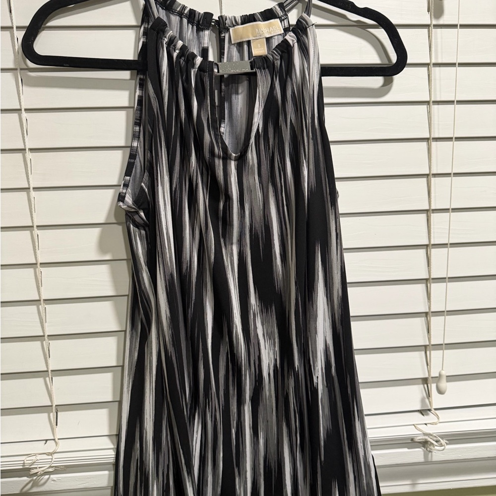 Michael Kors Monochrome Patterned Dress